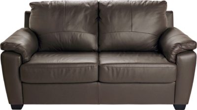Home - Antonio - 2 Seater Leather/Leather Eff - Sofa Bed - Choc